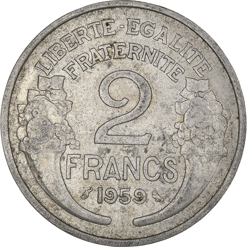 Munten, Frankrijk, 2 Francs, 1959