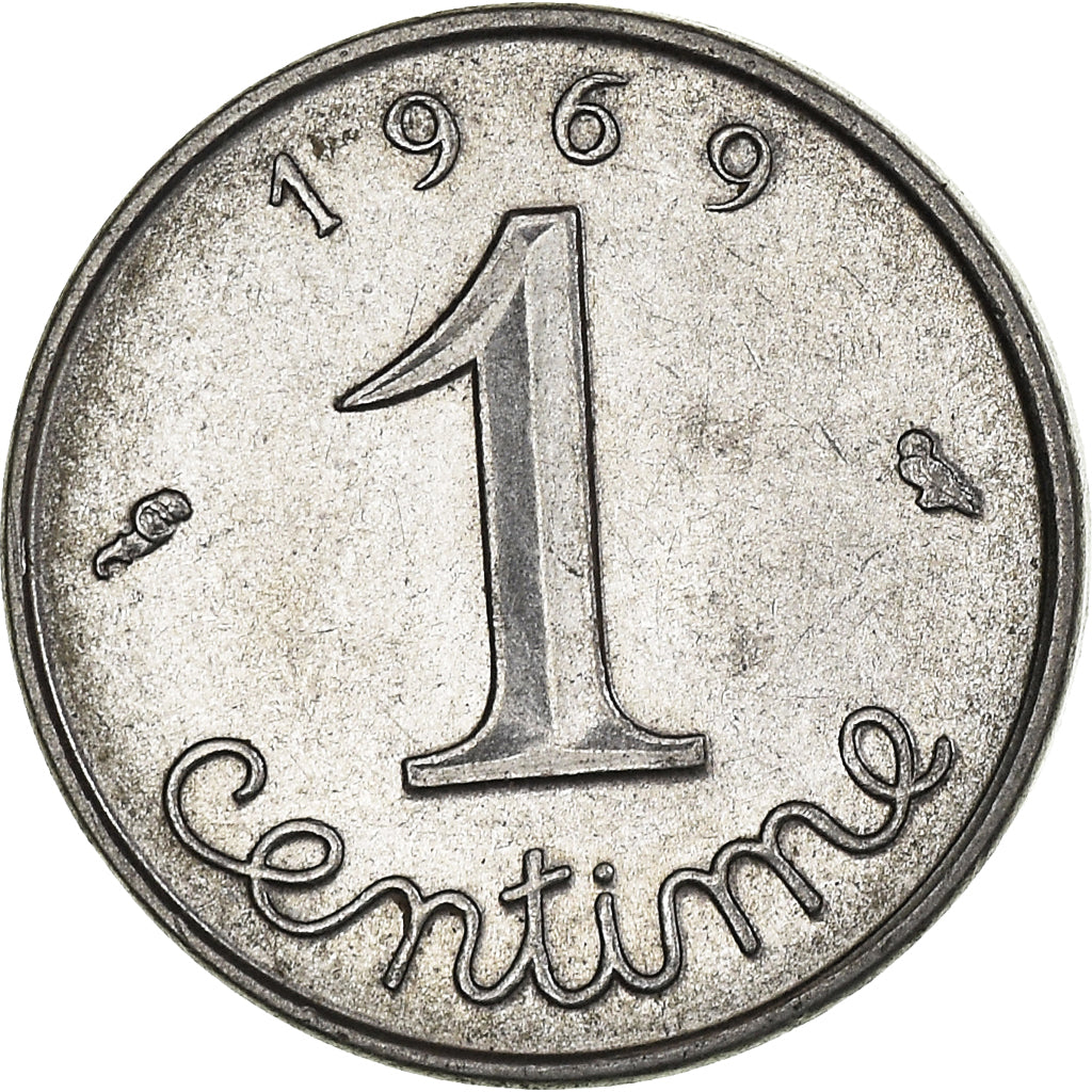 Münze, Frankreich, Centime, 1969