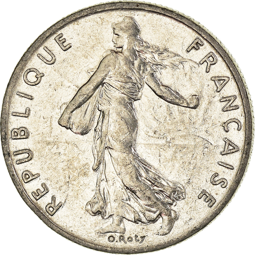 Moneta, Francja, 1/2 Franc, 1977