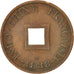 FRENCH INDO-CHINA, 2 Sapeque, 1888, Paris, EF(40-45), Bronze, KM:6