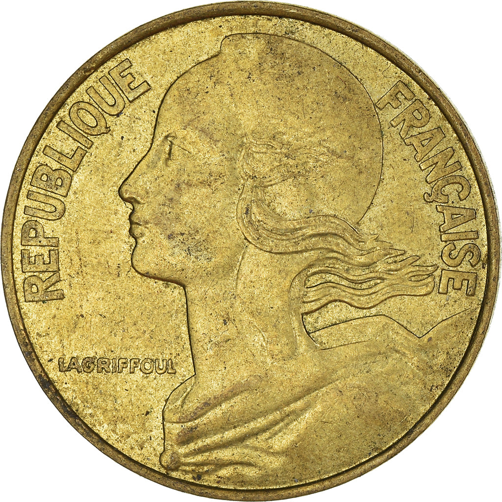 Moeda, França, 20 Centimes, 1989