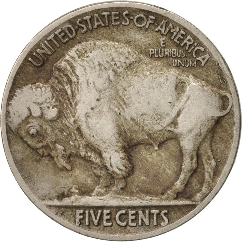 United States, Buffalo Nickel, 5 Cents, 1915, U.S. Mint, VF(30-35), Copper-ni...