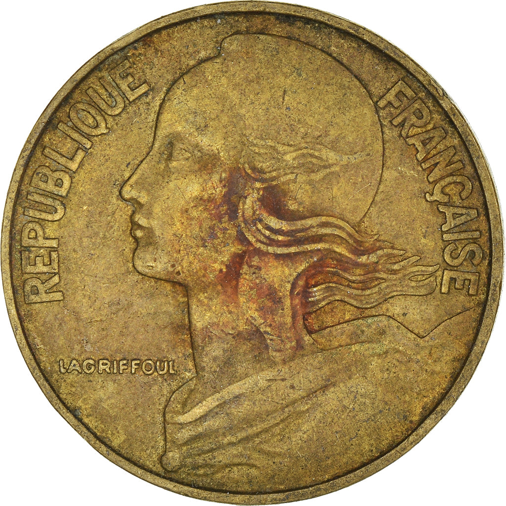 Munten, Frankrijk, 20 Centimes, 1964