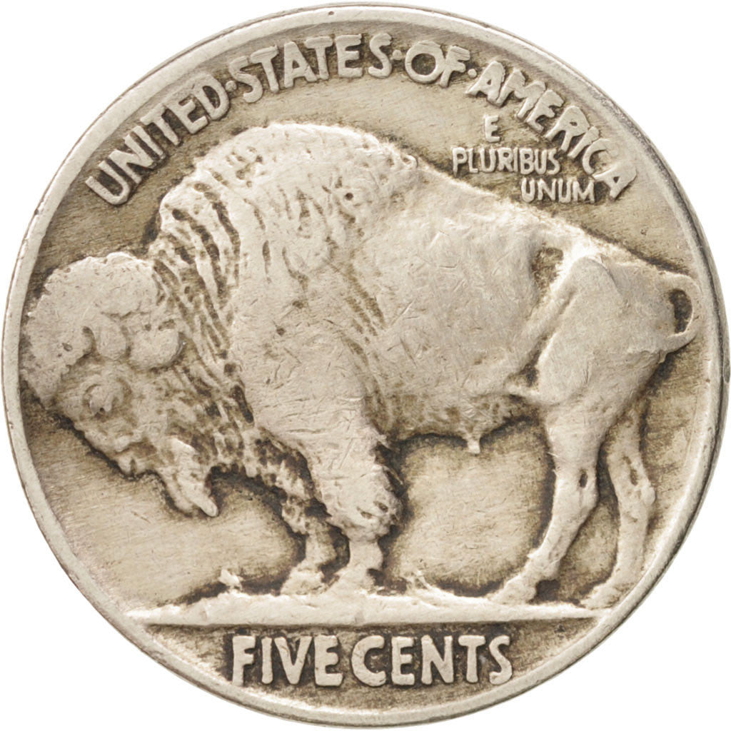 Stati Uniti, Buffalo Nickel, 5 Cents, 1920, U.S. Mint, Philadelphia, BB, Rame...