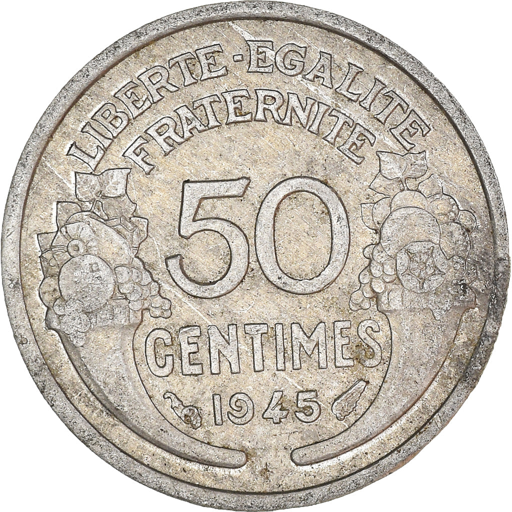 Moneta, Francia, 50 Centimes, 1945