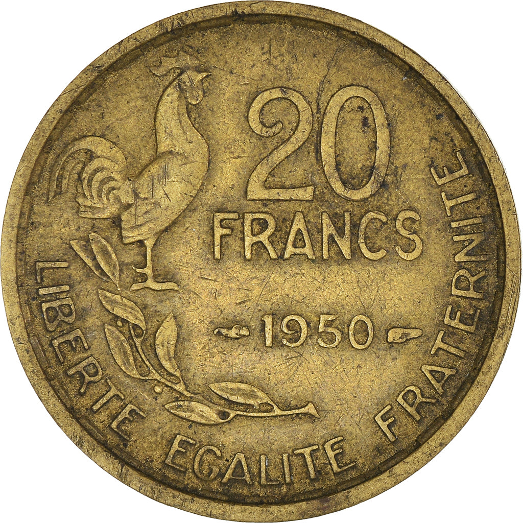 Moneta, Francja, 20 Francs, 1950