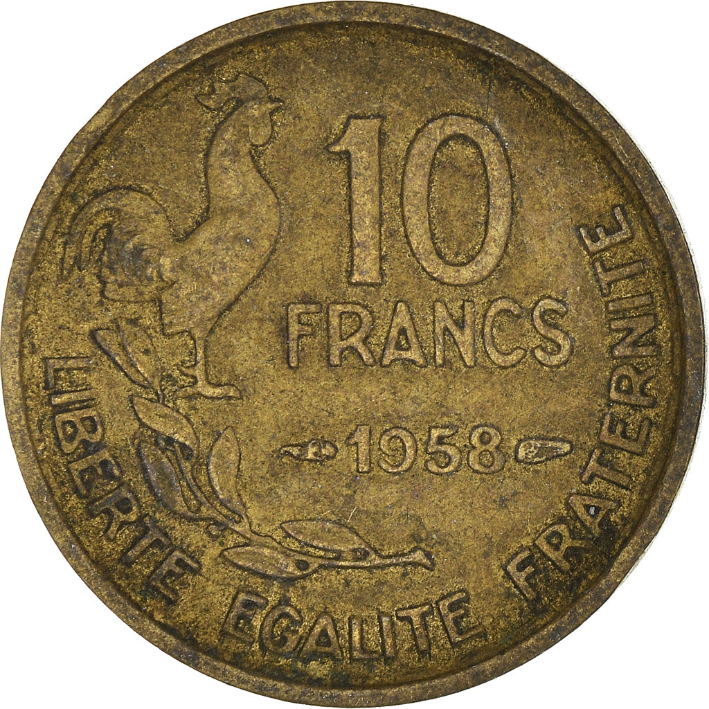 Coin, France, 10 Francs, 1958