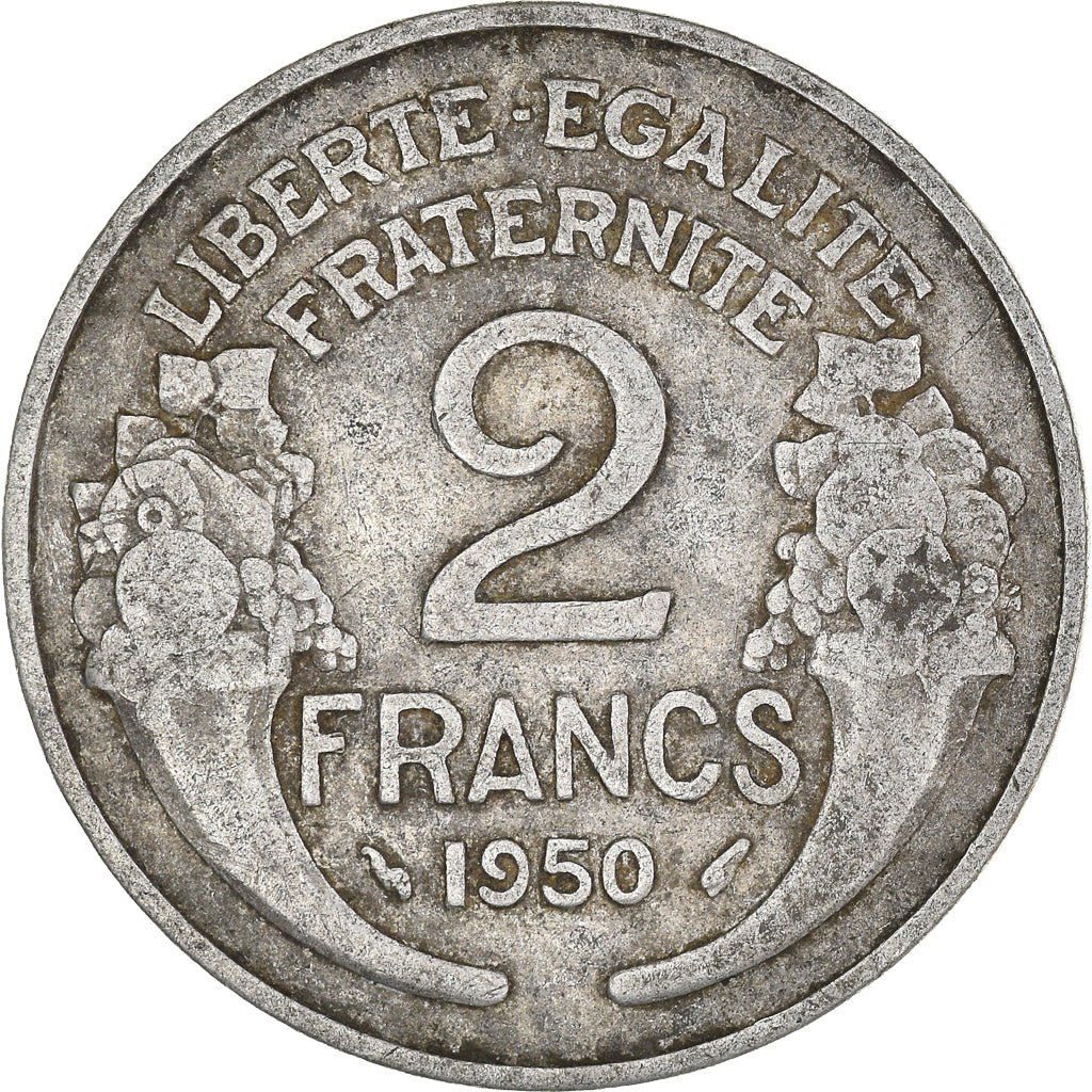 Moneta, Francia, 2 Francs, 1950