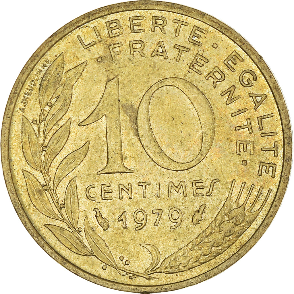 Coin, France, 10 Centimes, 1979