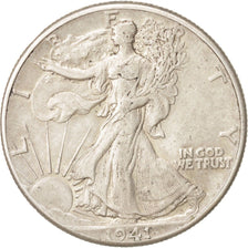 United States, Walking Liberty Half Dollar, Half Dollar, 1941, U.S. Mint, EF(...