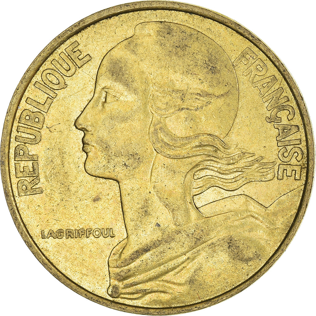 Munten, Frankrijk, 20 Centimes, 1977