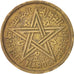 Morocco, Mohammed V, 2 Francs, 1945, Paris, EF(40-45), Aluminum-Bronze, KM:42