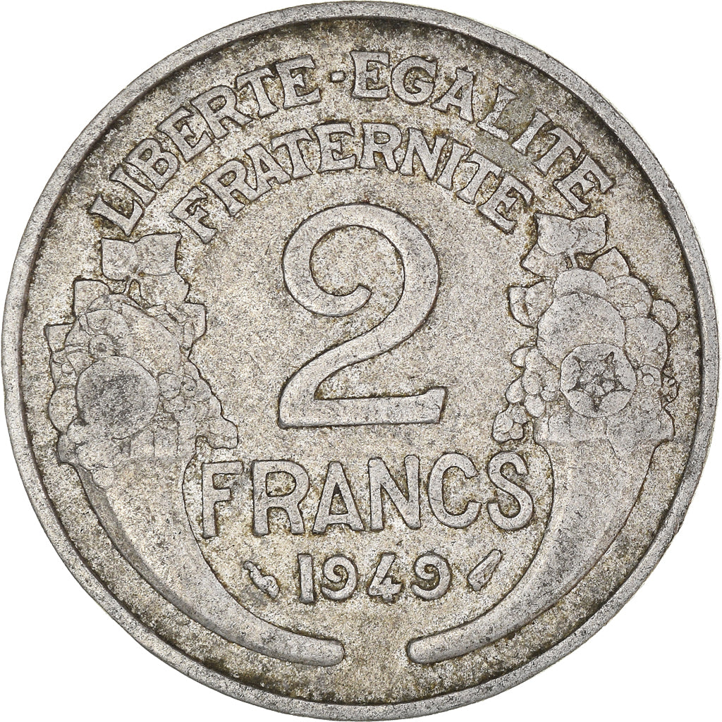 Moneta, Francia, 2 Francs, 1949
