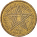 Coin, Morocco, Mohammed V, 2 Francs, 1945, Paris, EF(40-45), Aluminum-Bronze