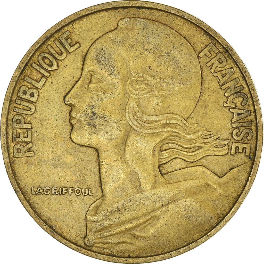Moneda, Francia, 20 Centimes, 1968