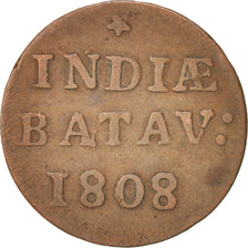 NETHERLANDS EAST INDIES, Duit, 1808, Dordrecht, VF(20-25), Copper, KM:76