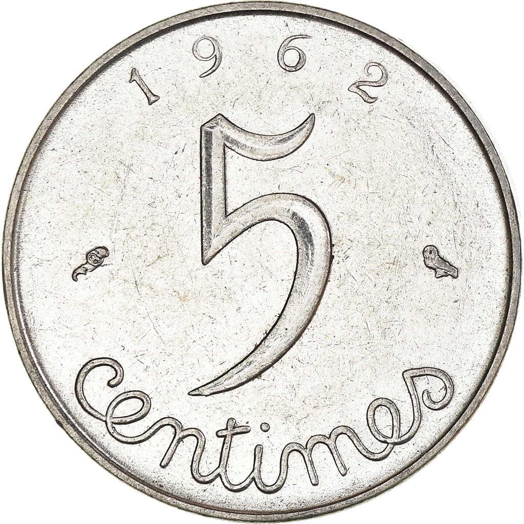 Moneta, Francia, 5 Centimes, 1962