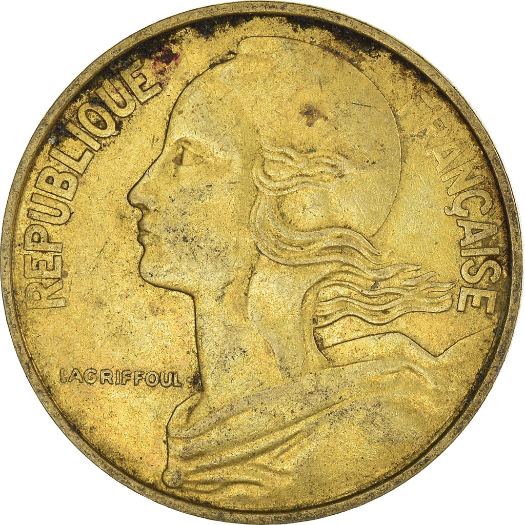 Moneda, Francia, 20 Centimes, 1962
