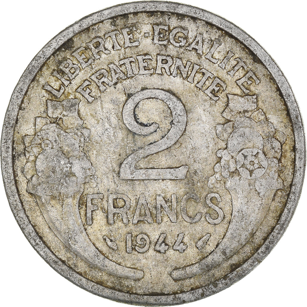 Moneta, Francia, 2 Francs, 1944