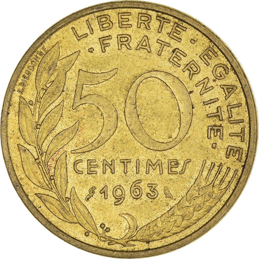 Coin, France, 50 Centimes, 1963