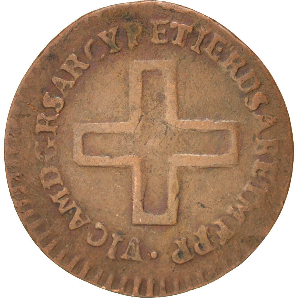 STATI ITALIANI, SARDINIA, Vittorio Amedeo III, 2 Denari, 1791, Torino, BB, Ra...