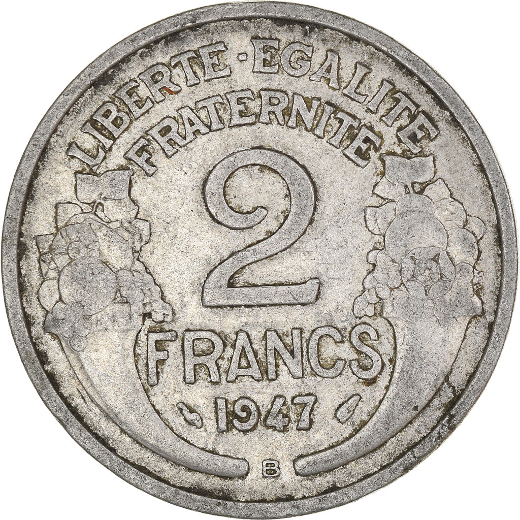 Moneta, Francja, 2 Francs, 1947