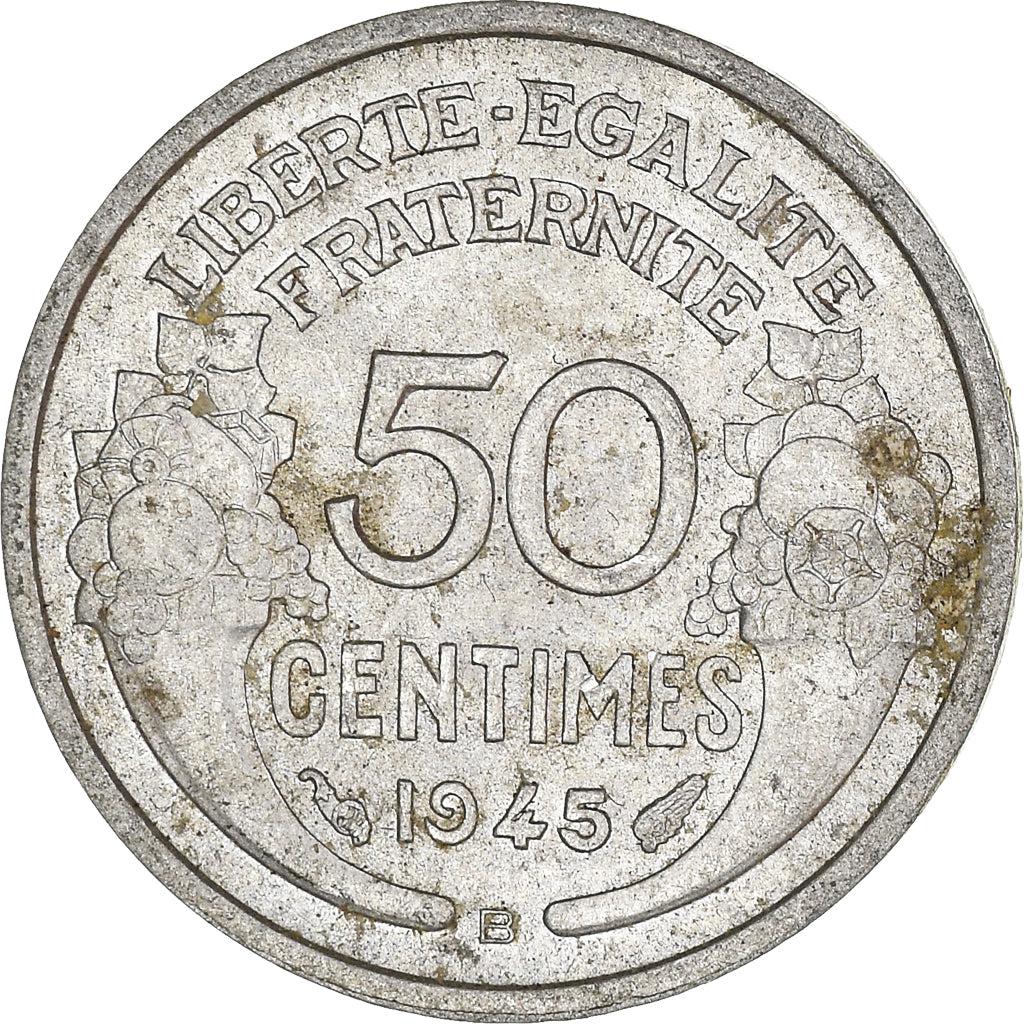 Münze, Frankreich, 50 Centimes, 1945