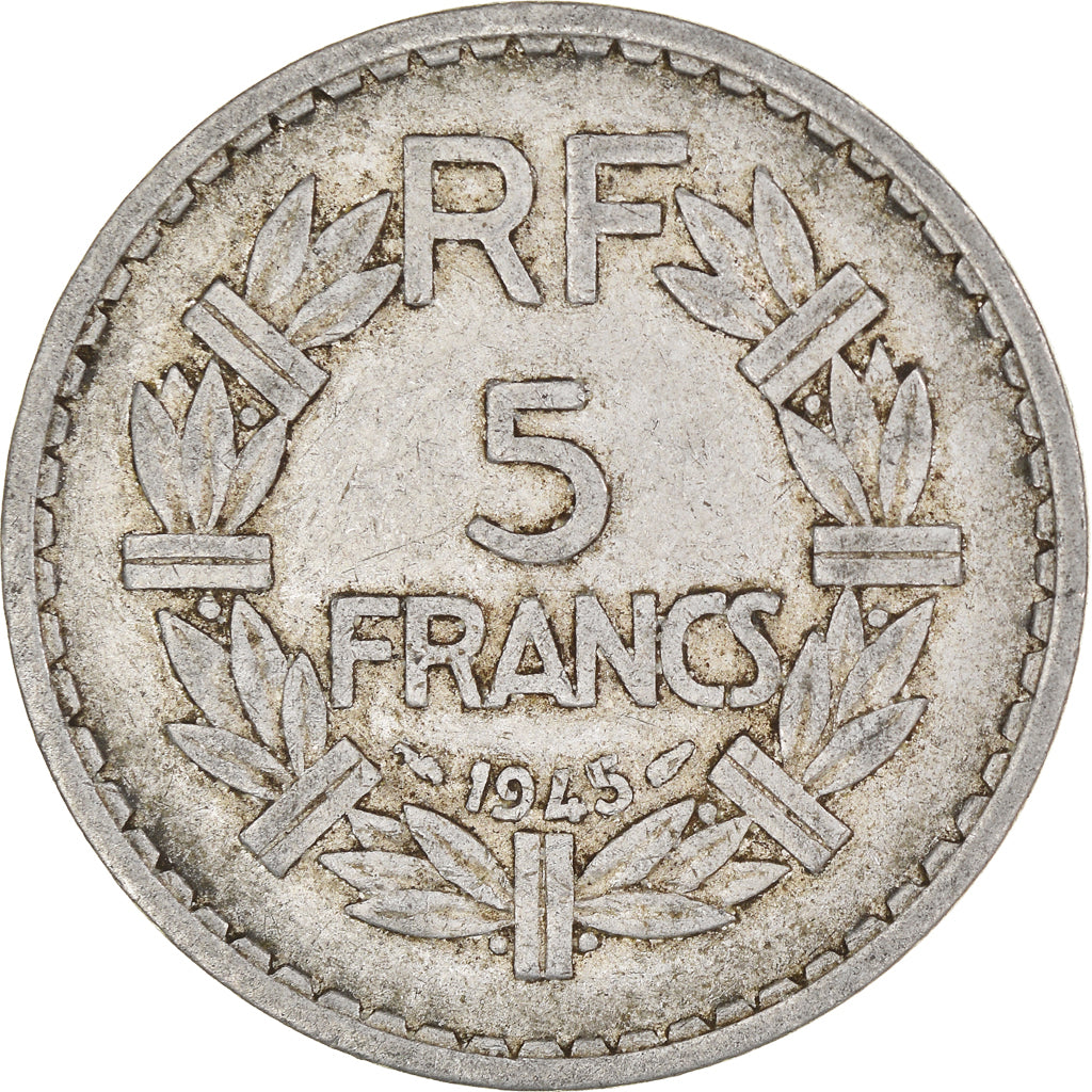 Moneda, Francia, 5 Francs, 1945