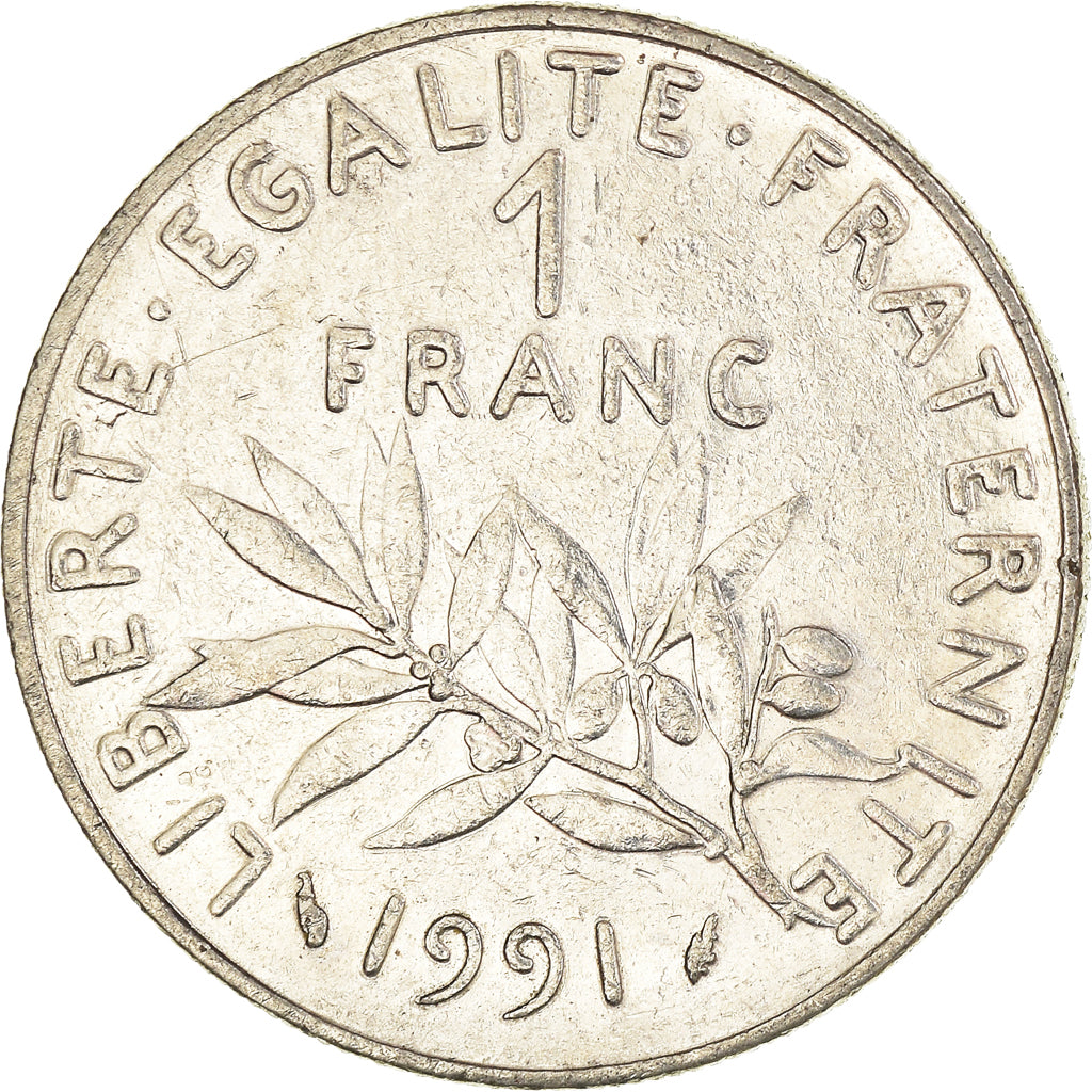 Moneta, Francja, Franc, 1991