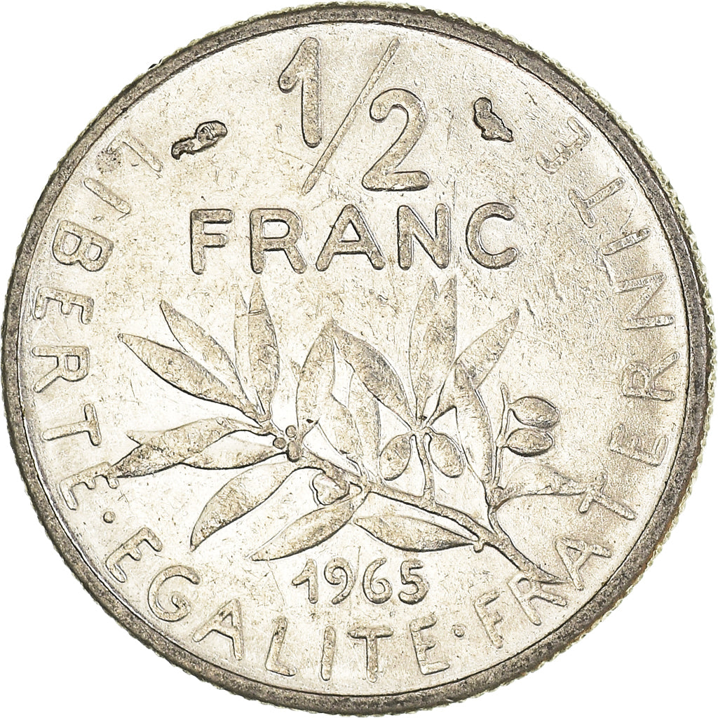 Moneta, Francja, 1/2 Franc, 1965