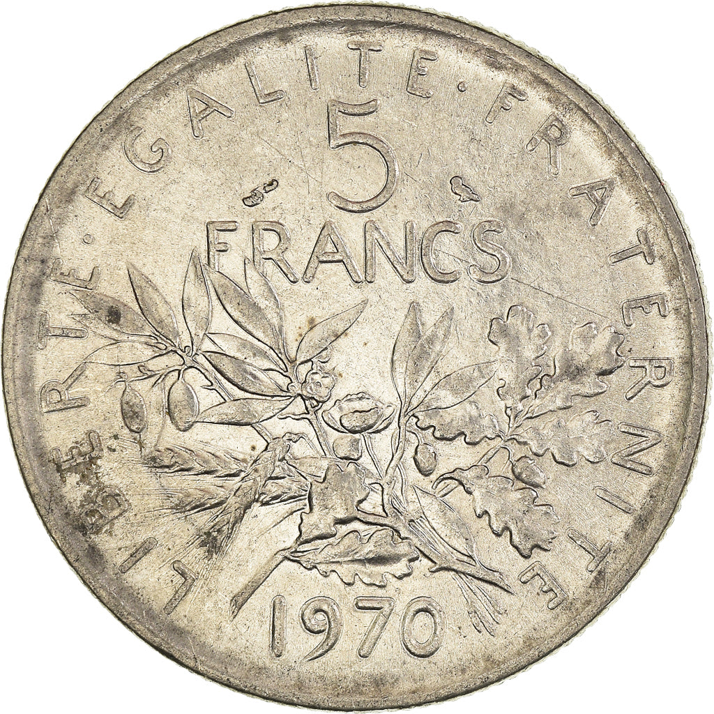 Monnaie, France, 5 Francs, 1970