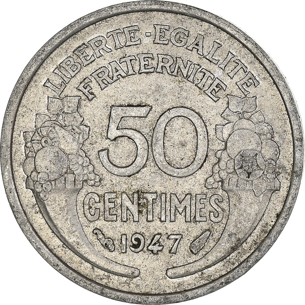 Münze, Frankreich, 50 Centimes, 1947