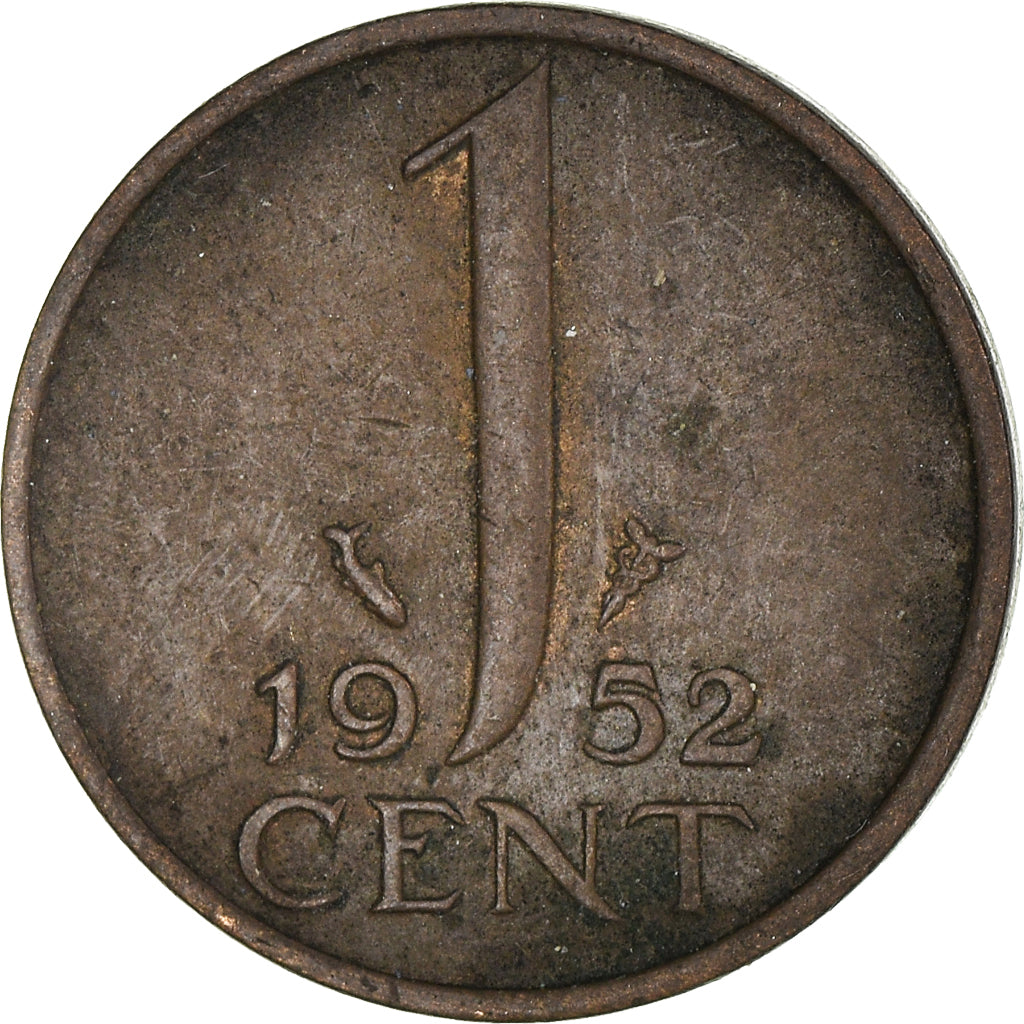 Moneta, Paesi Bassi, Cent, 1952