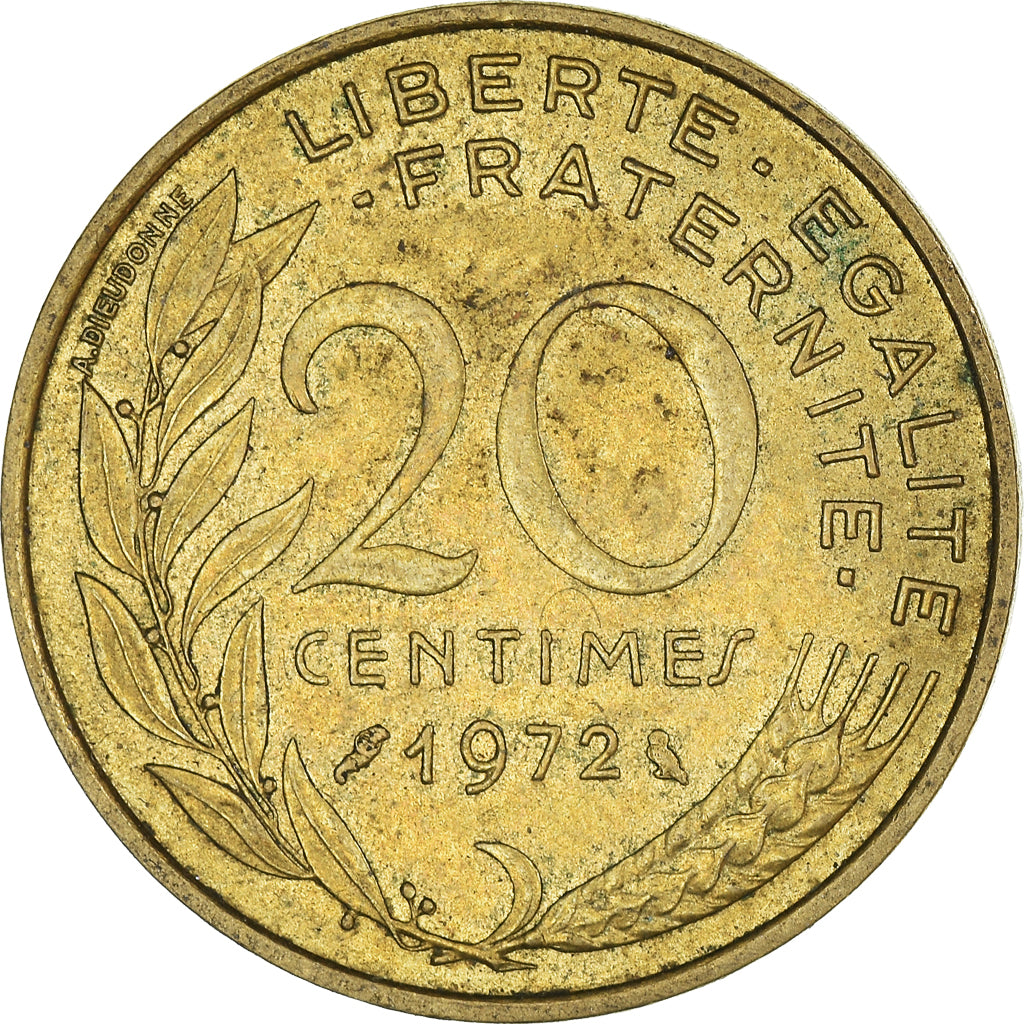 Münze, Frankreich, 20 Centimes, 1972