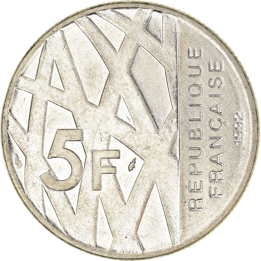 Münze, Frankreich, 5 Francs, 1992