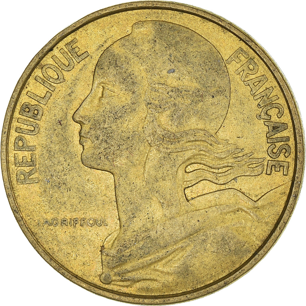 Coin, France, 10 Centimes, 1974