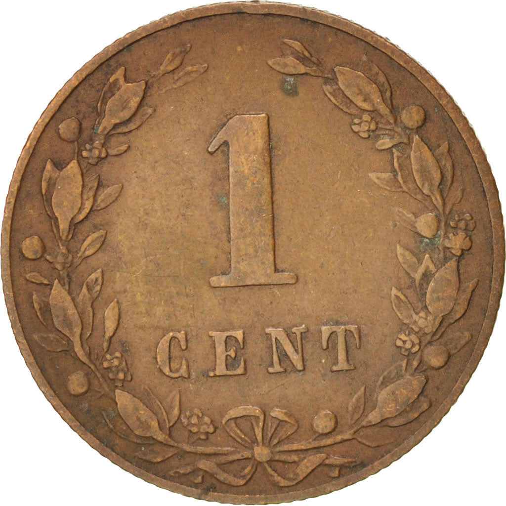 Coin, Netherlands, William III, Cent, 1883, EF(40-45), Bronze, KM:107.1