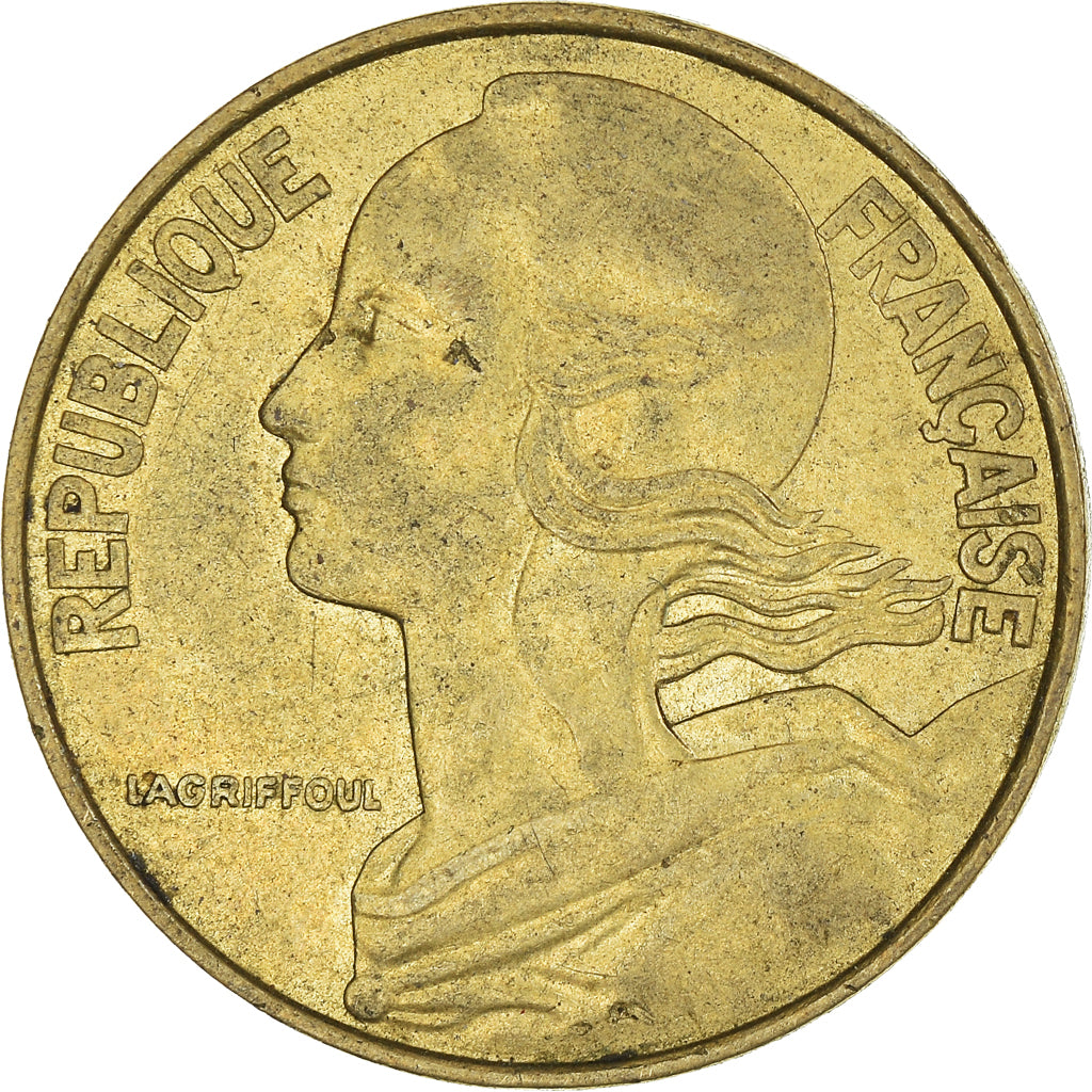Coin, France, 20 Centimes, 1975