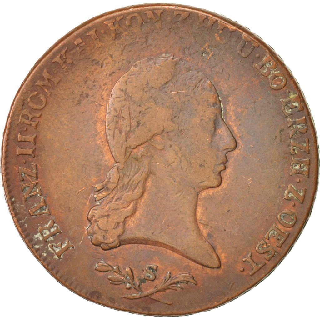 Österreich, Franz II (I), 6 Kreuzer, 1800, VF(20-25), Copper, KM:2128
