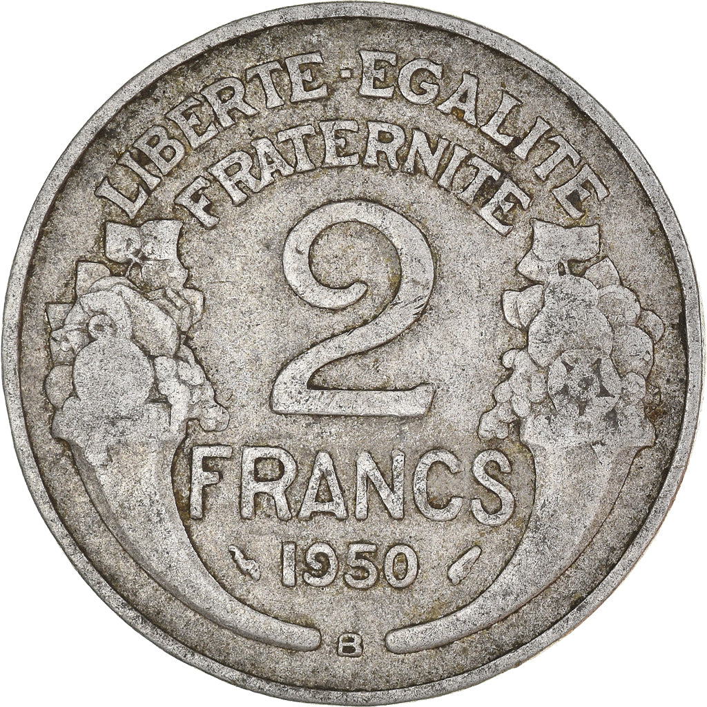 Moneta, Francia, 2 Francs, 1950