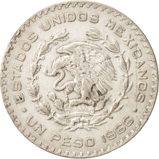 Mexico, Peso, 1966, Mexico City, EF(40-45), Silver, KM:459