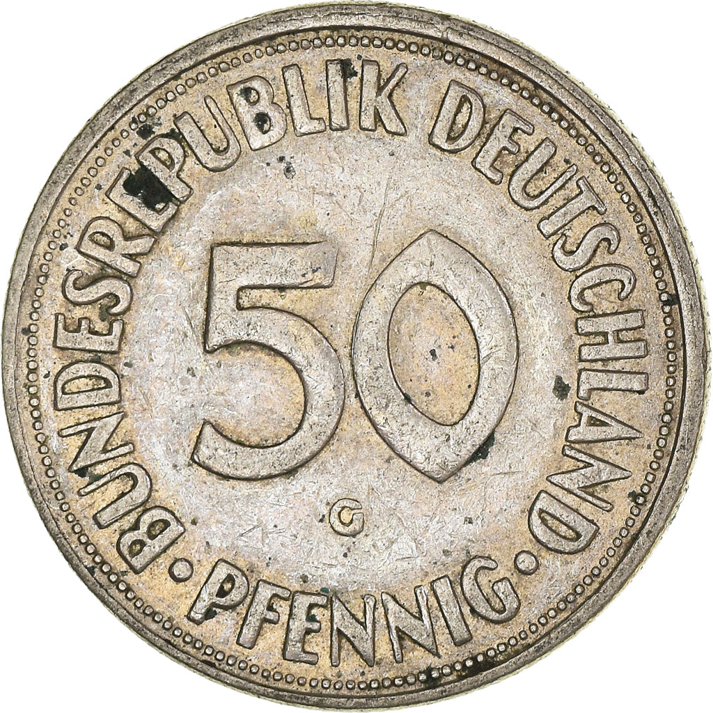 Munten, Federale Duitse Republiek, 50 Pfennig, 1950