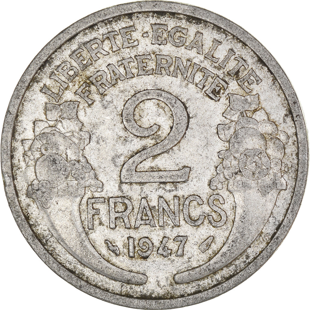 Moneta, Francja, 2 Francs, 1947