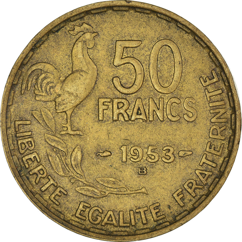 Munten, Frankrijk, 50 Francs, 1953