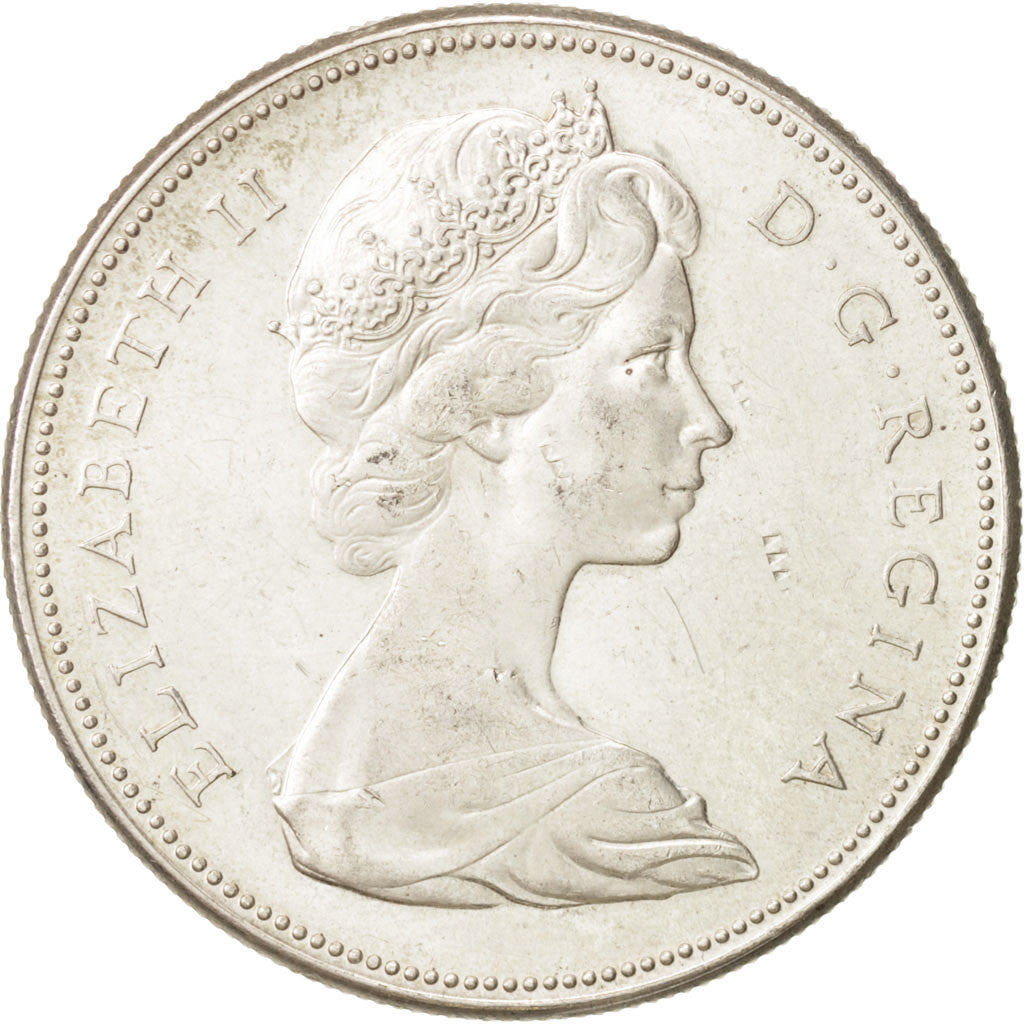 Canada, Elizabeth II, Dollar, 1967, Royal Canadian Mint, MS(63), Silver, KM:70