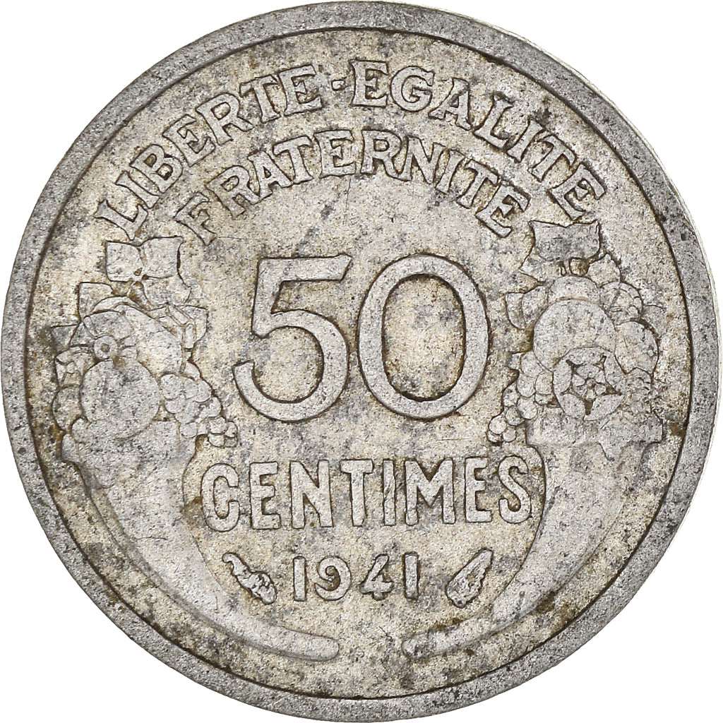 Moneta, Francja, 50 Centimes, 1941