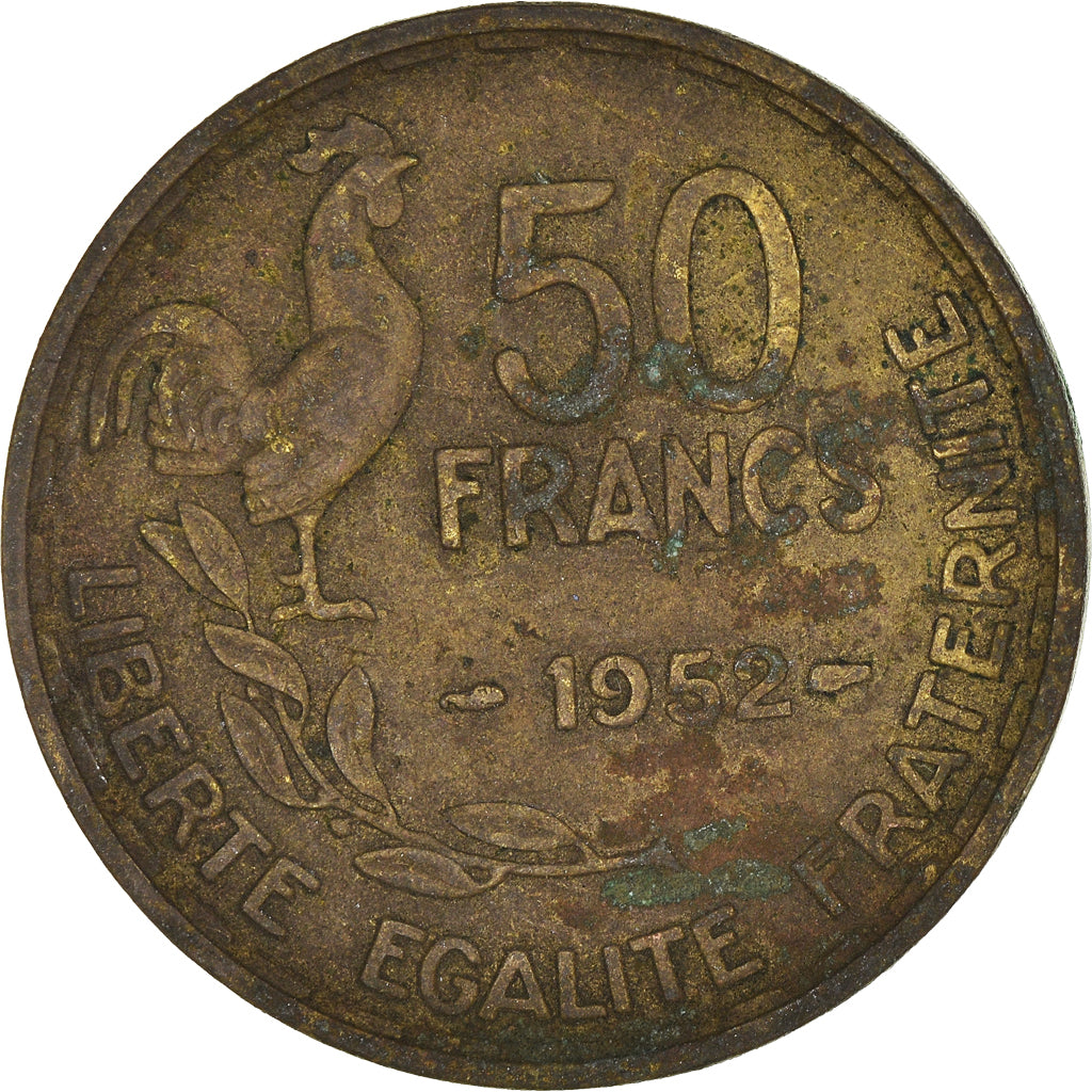 Moeda, França, 50 Francs, 1952