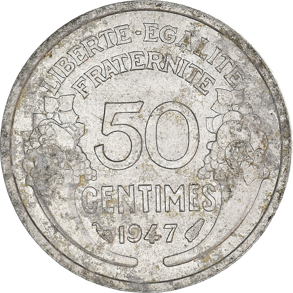 Moneta, Francia, 50 Centimes, 1947