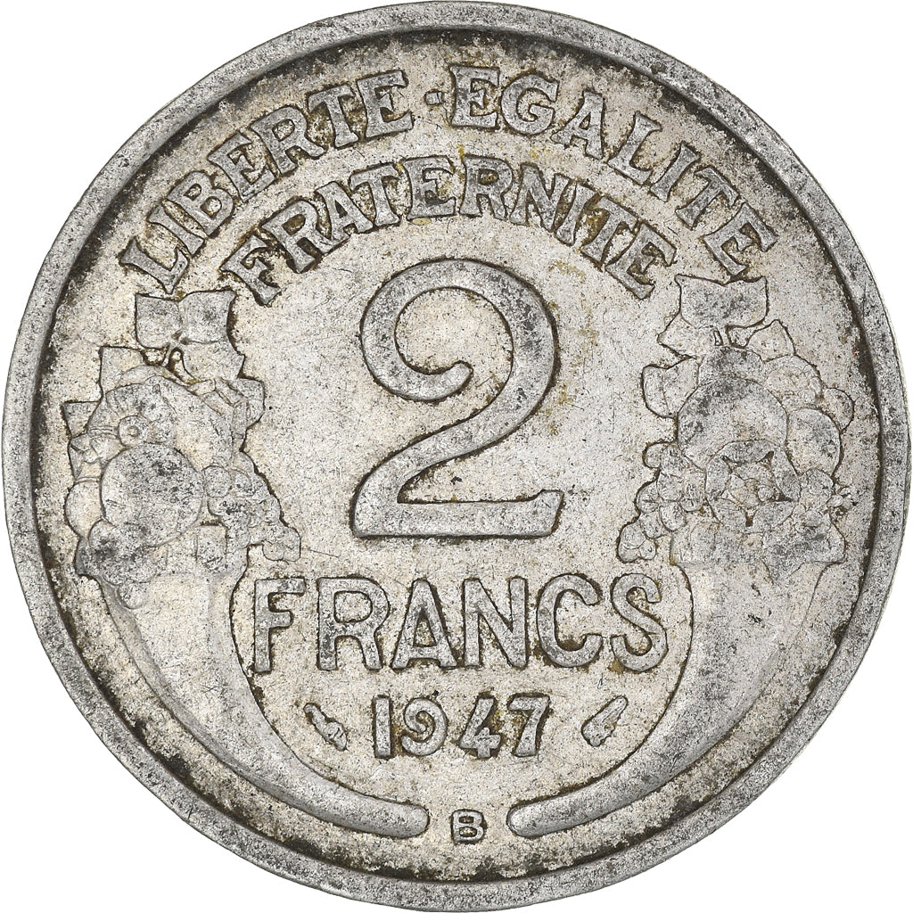 Moneta, Francia, 2 Francs, 1947