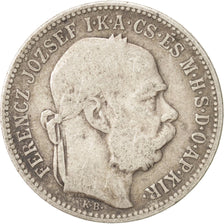 Austria, Franz Joseph I, Corona, 1893, VF(20-25), Silver, KM:2804